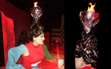 Elza Seyidcahan başında məşəl “yandırıdı” 