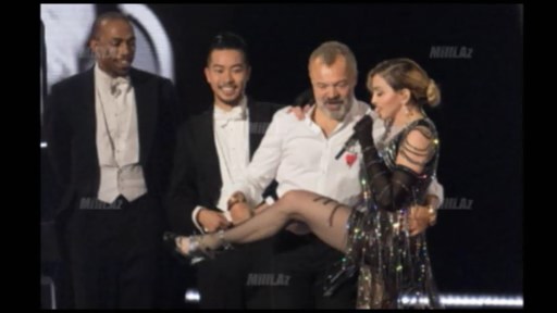 Madonna konsertində yıxıldı