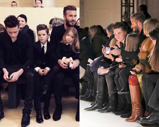 Devid Bekhem övladlarına yemək bişirdi