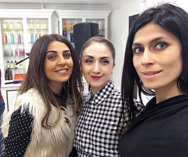 Samirənin sənət dostuyla fotosu