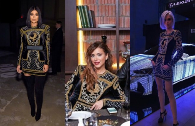 Ani Lorak, Koko Roşa və Kayli Cenner eyni libasda