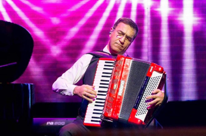 Ənvər Sadıqov dünya şöhrətli caz ifaçısı ilə bir arada - foto