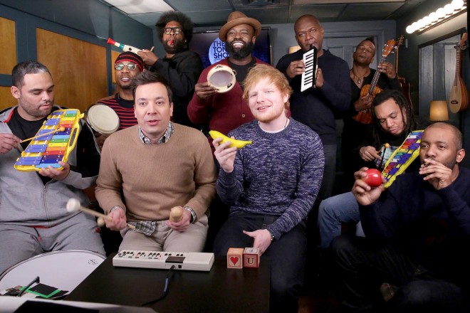 Ed Şeran məşhur aparıcı ilə duet oxudu