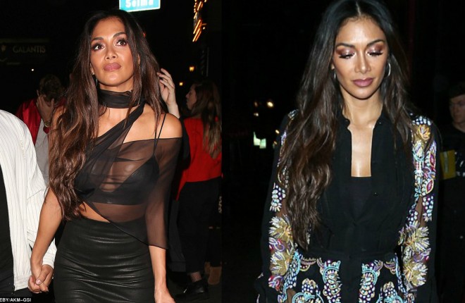 Nikol Şerzinger gecə klubunda iki geyim dəyişdi