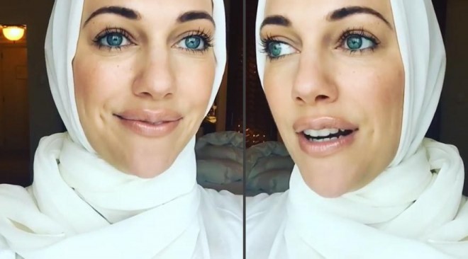 Məryəm Üzərli hicab bağladı