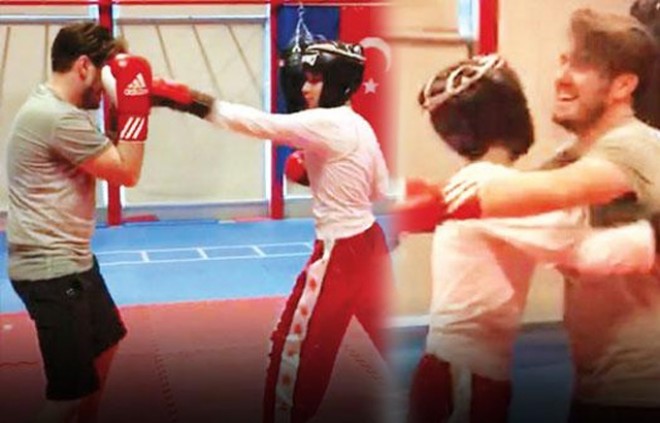 Mustafa Ceceli rinqdə çətin anlar yaşadı