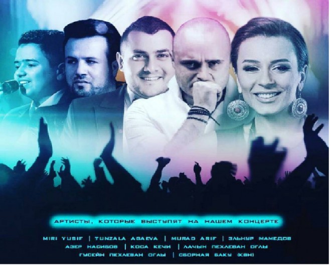 Yerli məşhurlar Sankt-Peterburqda konsert verdi&nbsp;