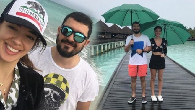 “Bana sevmeyi anlat”ın aktrisası həyat yoldaşıyla Maldivdə - foto