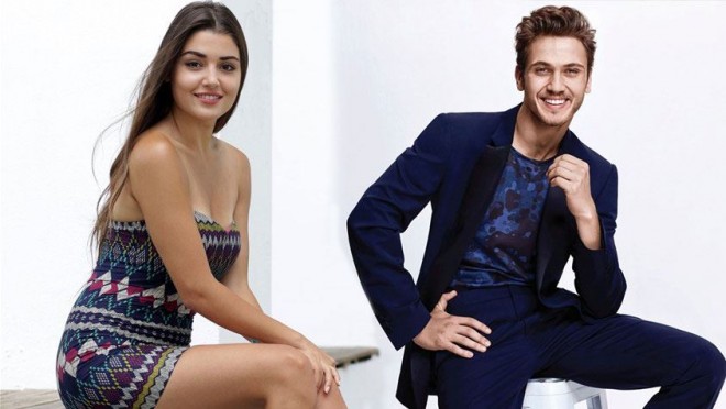 Hande Erçel və Aras Bulut İynemli bir arada