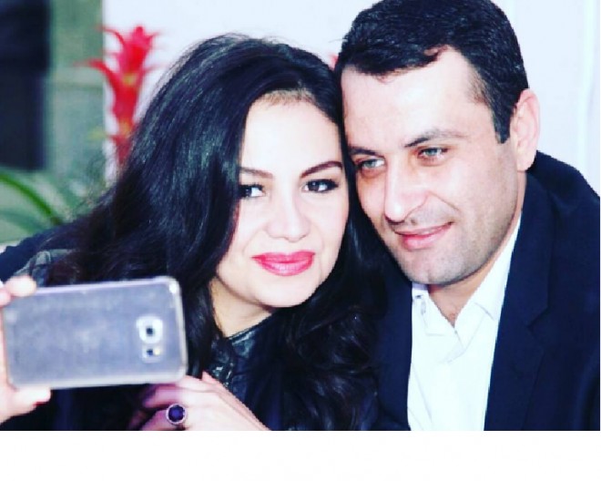 Sevda həyat yoldaşı ilə - foto