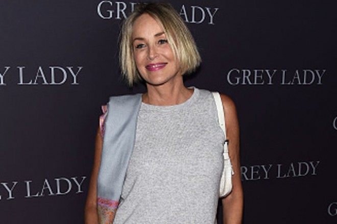 Aktrisa Şeron Stoun film təqdimatında - fotolar