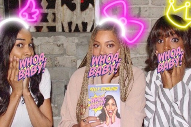 Beyons keçmiş qrupunun üzləri ilə - foto