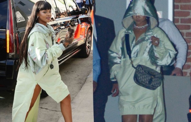 Rihanna geyimi ilə diqqət çəkdi