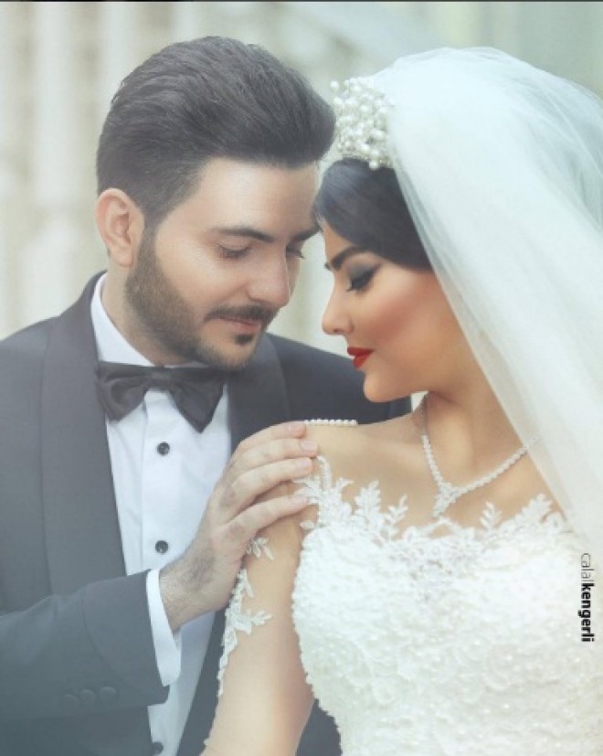 Elçin Cəfərov hamilə həyat yoldaşı ilə - foto