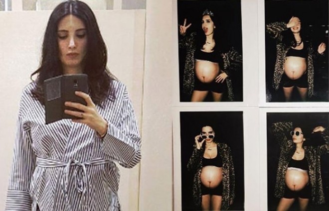 Hamilə Sayanın yeni fotosu