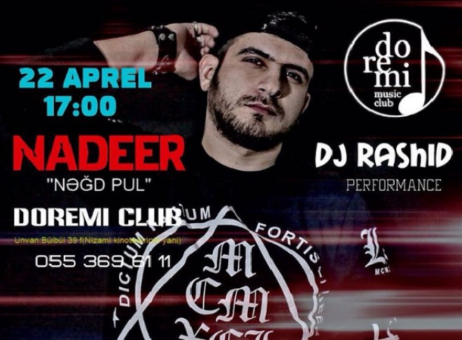Repçi gecə klubunda konsert verəcək