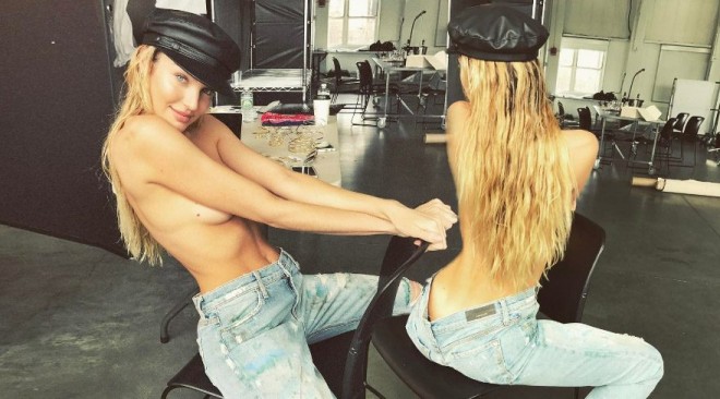 6 ay əvvəl ana olan Kendis Sveynpolun çılpaq fotosu