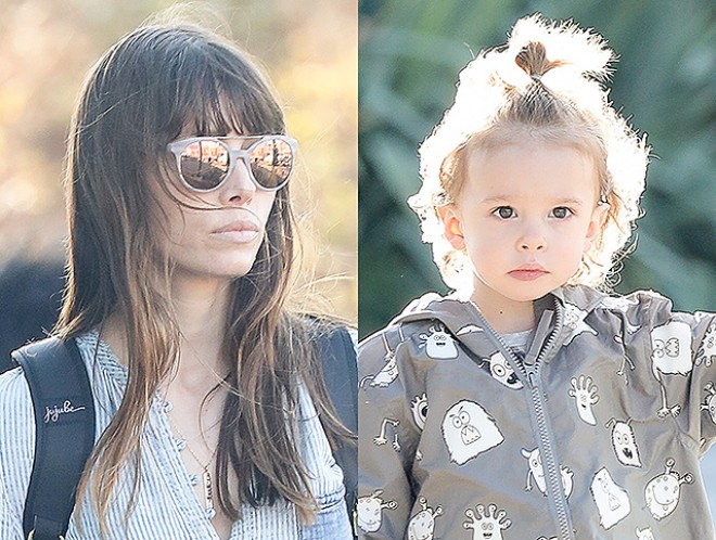 Castin Timberleykin oğlu və yoldaşı - fotolar