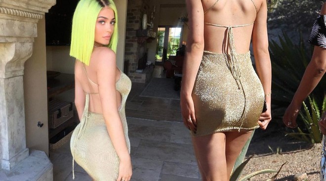 Kayli Cenner saçlarını yenə yaşıla boyadı