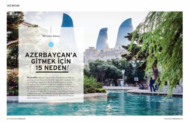 &nbsp;“Azərbaycana getmək üçün 15 səbəb” - məqalə dərc olundu