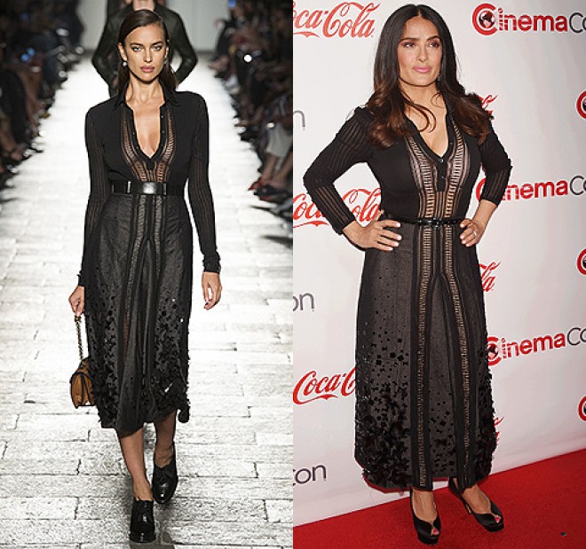 Müxtəlif tədbirə eyni libasda gəldilər