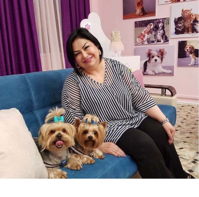 Almaz Ələsgərli itləri ilə - foto