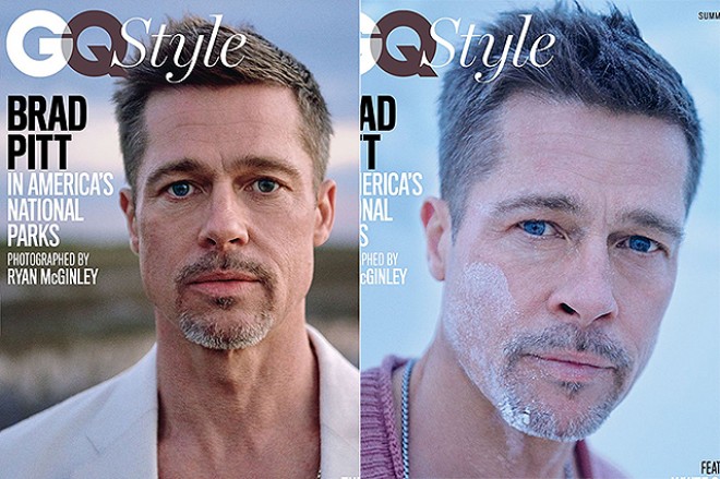 Bred Pitt “GQ Style” jurnalının 3 fərqli üz qabığında - fotolar