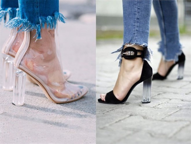 2017-nin yeni dəbi - şəffaf ayaqqabılar