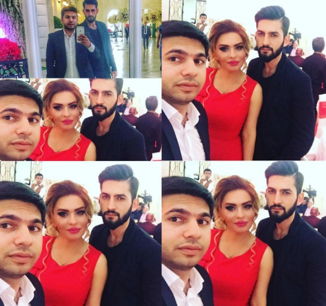 Rəqsanənin bacısı və onun oğulları - foto