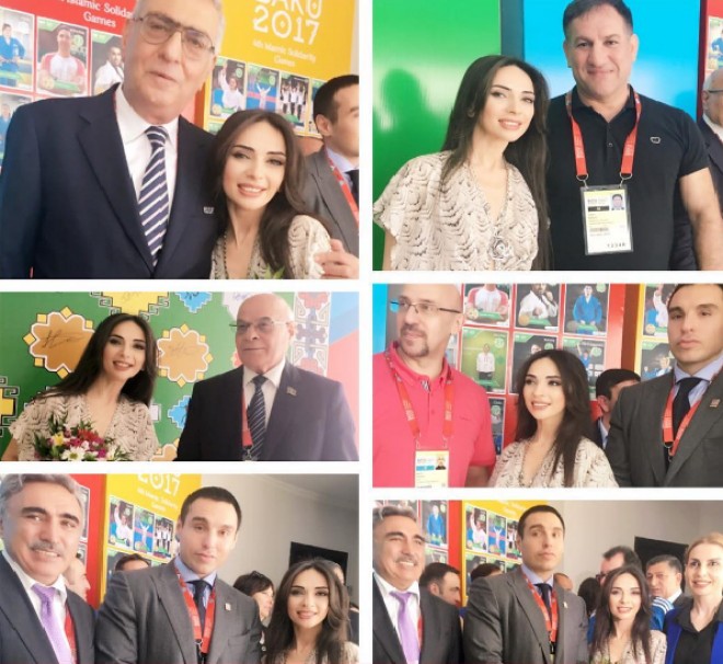 Manana Caparidze İslam Oyunlarının mükafatlandırma mərasimində