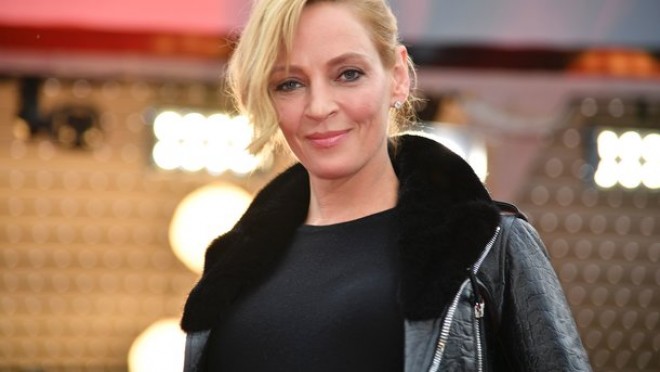 Uma Turman Naomi Kempbellin təşkil etdiyi tədbirdə - fotolar