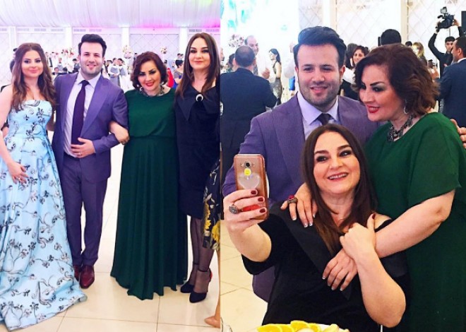 Elnur əməkdar artistlərlə bir arada - foto