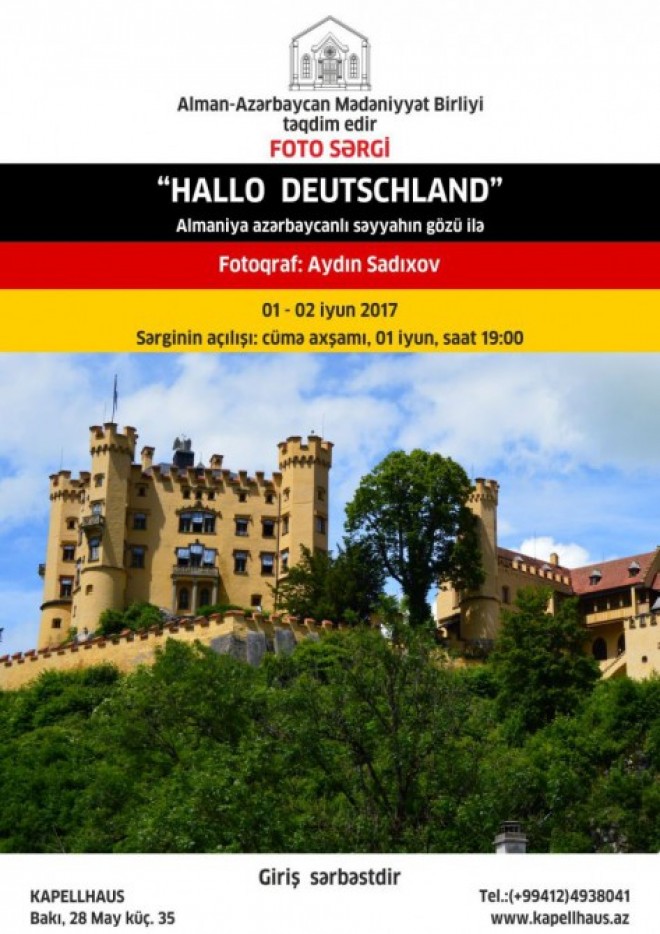 Bakıda azərbaycanlı səyyahın “Salam, Almaniya” fotosərgisi açılacaq