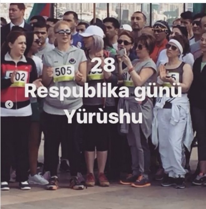 Məşhurlar yürüş etdi – foto+videolar