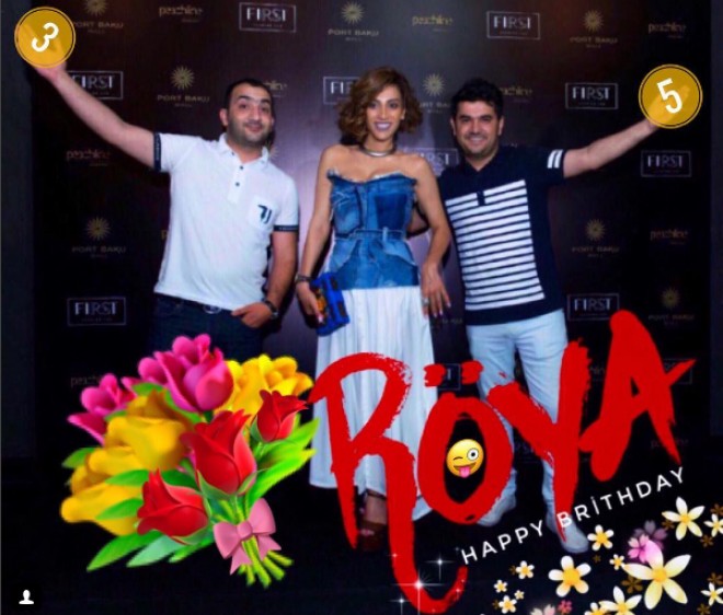 Aktyor Röyanın doğum gününü təbrik etdi