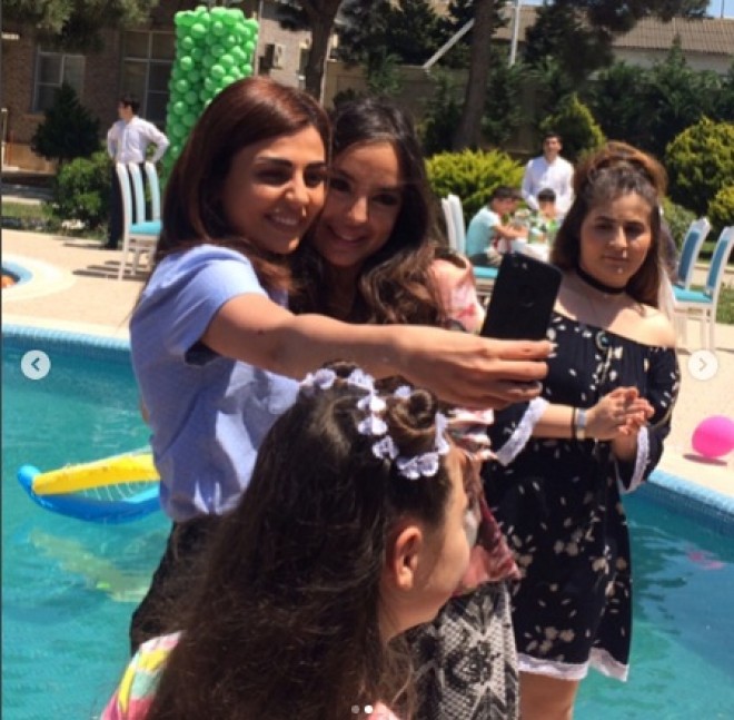 Gülayın Leyla Əliyeva ilə səmimi fotoları 