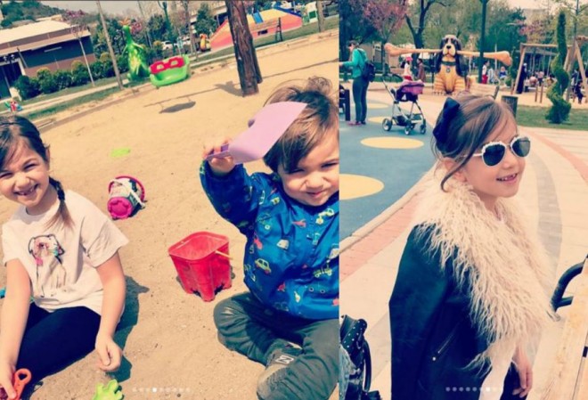 İradənin qızı ilə fotosu