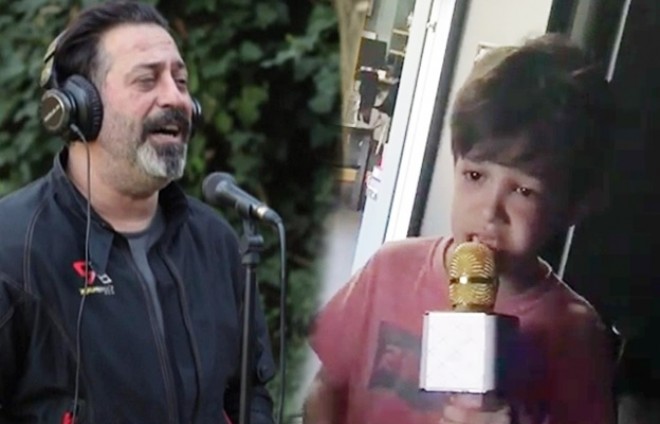 Cem Yılmazın oğlu ingilis dilində mahnı oxudu