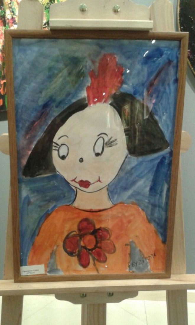 Bakıda beş yaşlı fırça ustasının sərgisi açılıb – fotolar