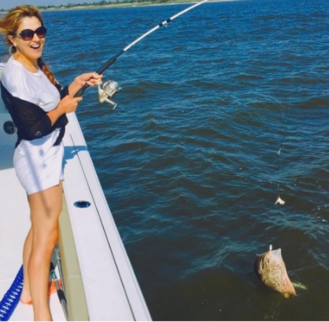 İlhamə balıq tutarkən - foto