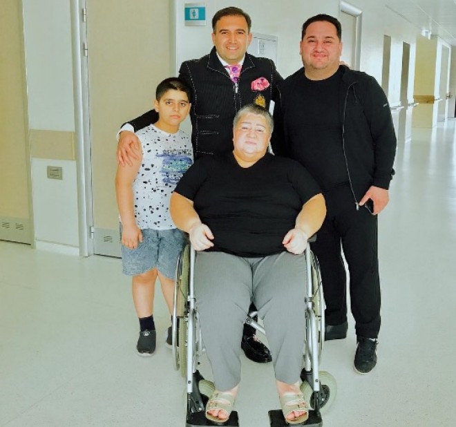 Hacı Nuran və Murad Dadaşov xalq artistini ziyarət etdi - foto