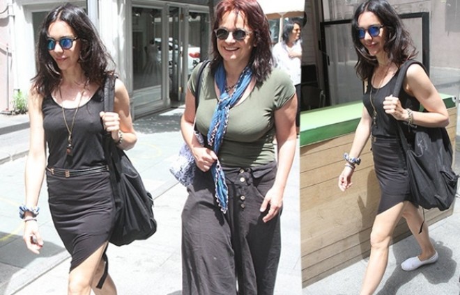 Aktrisa dekoltesi ilə diqqət çəkdi