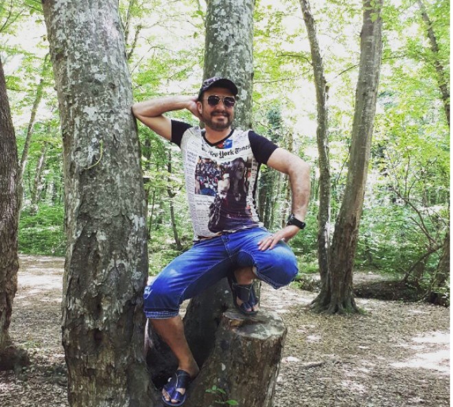 Nadir Qafarzadə Nabran meşələrində - foto