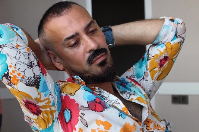 Niyam Salami əməkdar artistlə idman zalında - foto