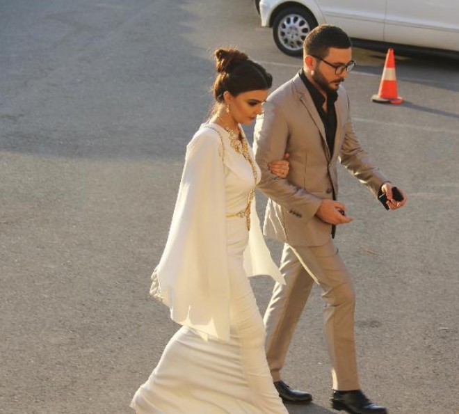 Elçin və həyat yoldaşı toyda - foto