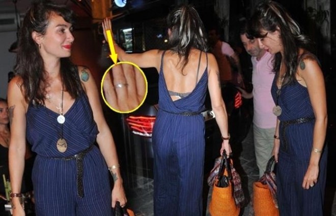 Birce Akalayın əlində nişan üzüyü - foto