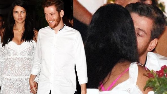 Adriana Lima ilə sevgilisi avtomobildə öpüşdü