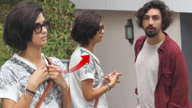 Tuba Büyüküstünün sevgilisi ilə fotoları