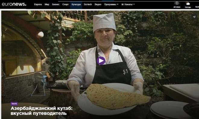 “Euronews” telekanalı Azərbaycan qutabını nümayiş etdirib – fotolar