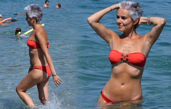 Aktrisa saç stili ilə diqqət çəkdi - foto